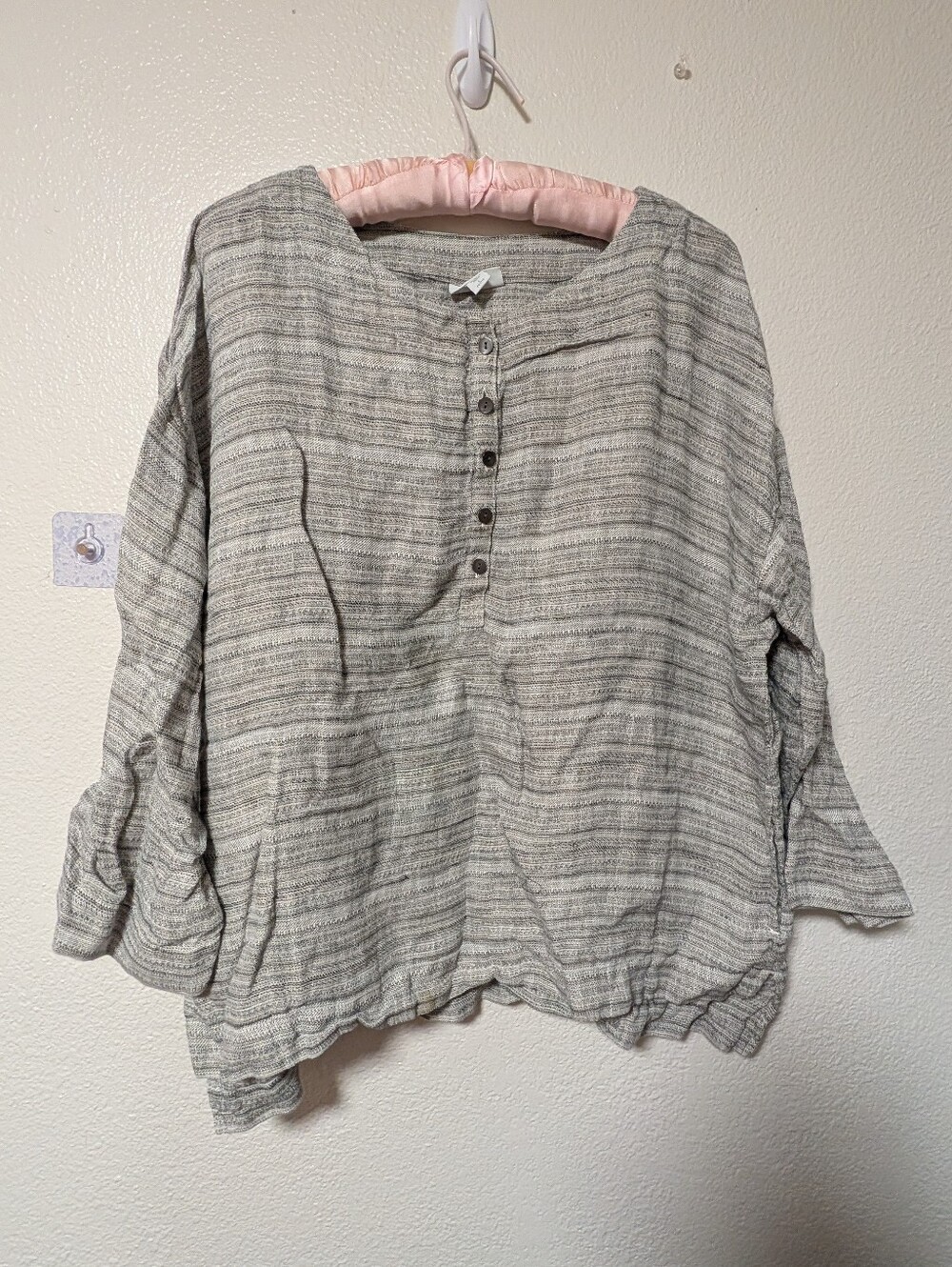 PureJill By j.jill 100% Linen Top Sz L Made In india
